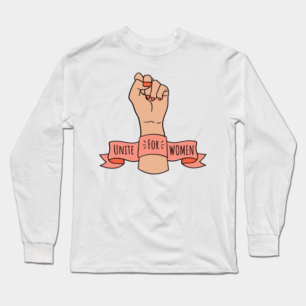 Unite For Women Fist Long Sleeve T-Shirt by jeune98